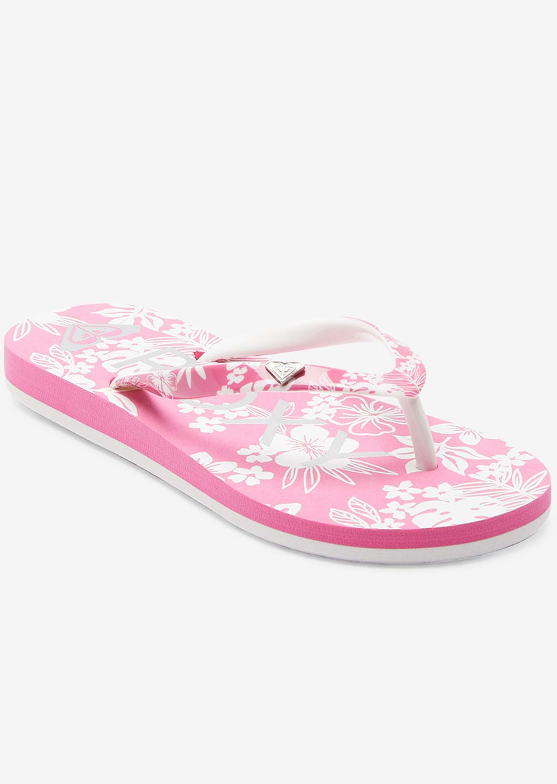 Roxy Junior RG Pebbles VII Sandals Crazy Pink Flower
