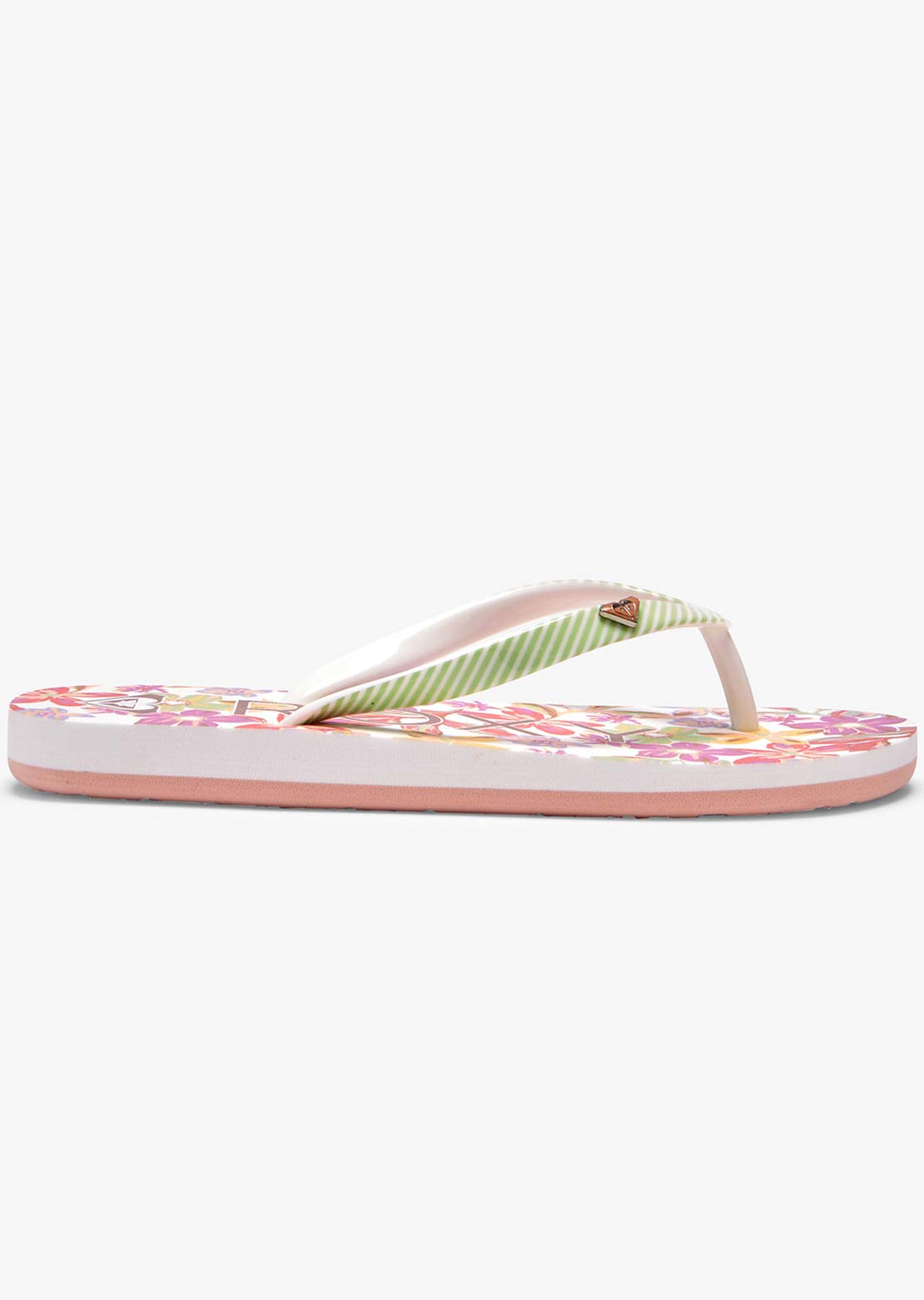 Roxy Junior RG Pebbles VII Sandals White/Green