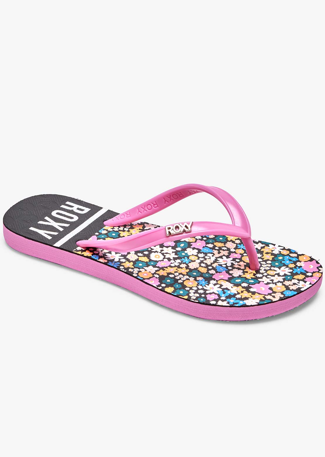 Roxy Junior RG Viva Stamp II Sandals Black/Floral