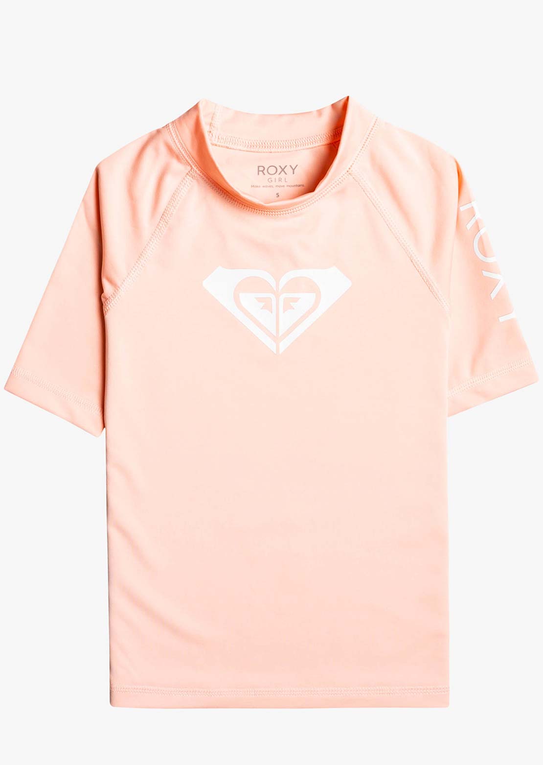 Roxy Junior Whole Hearted SS T-Shirt Tropical Peach