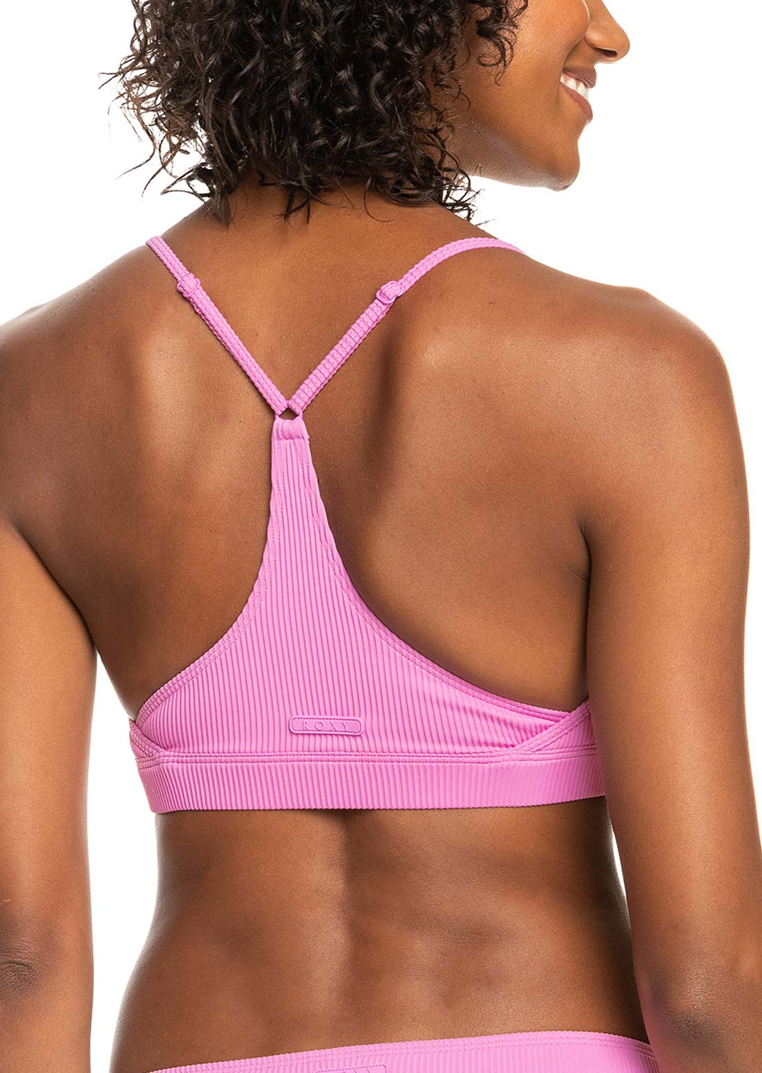 Roxy Women's Active SD Rib Triangle Bikini Top Cyclamen
