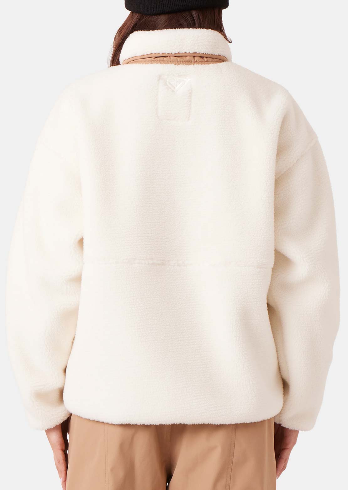 Roxy Women's Axel Bonded Sherpa Jacket Vanilla