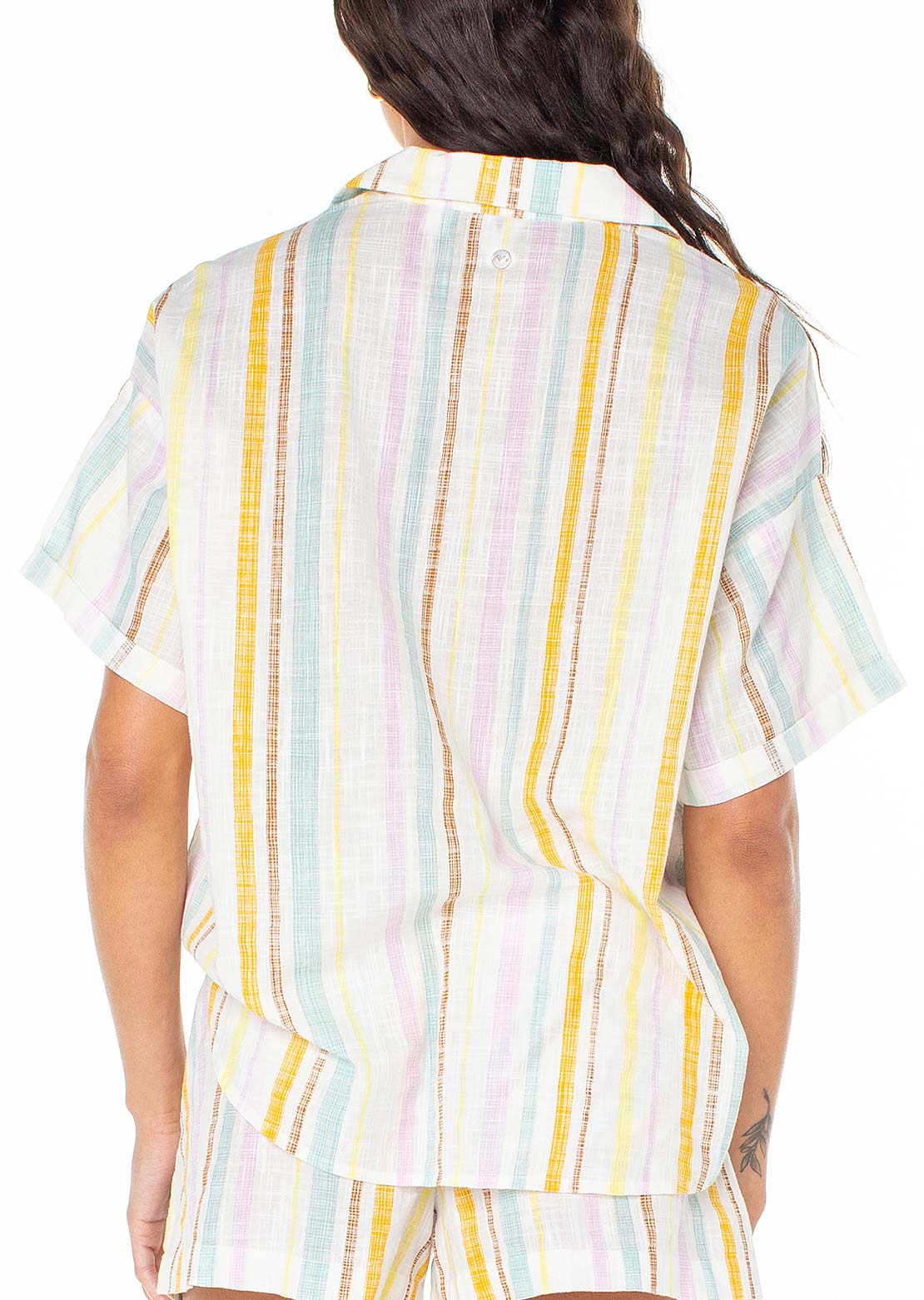 Roxy Women's Beach Nostalgia Top Egret Multi