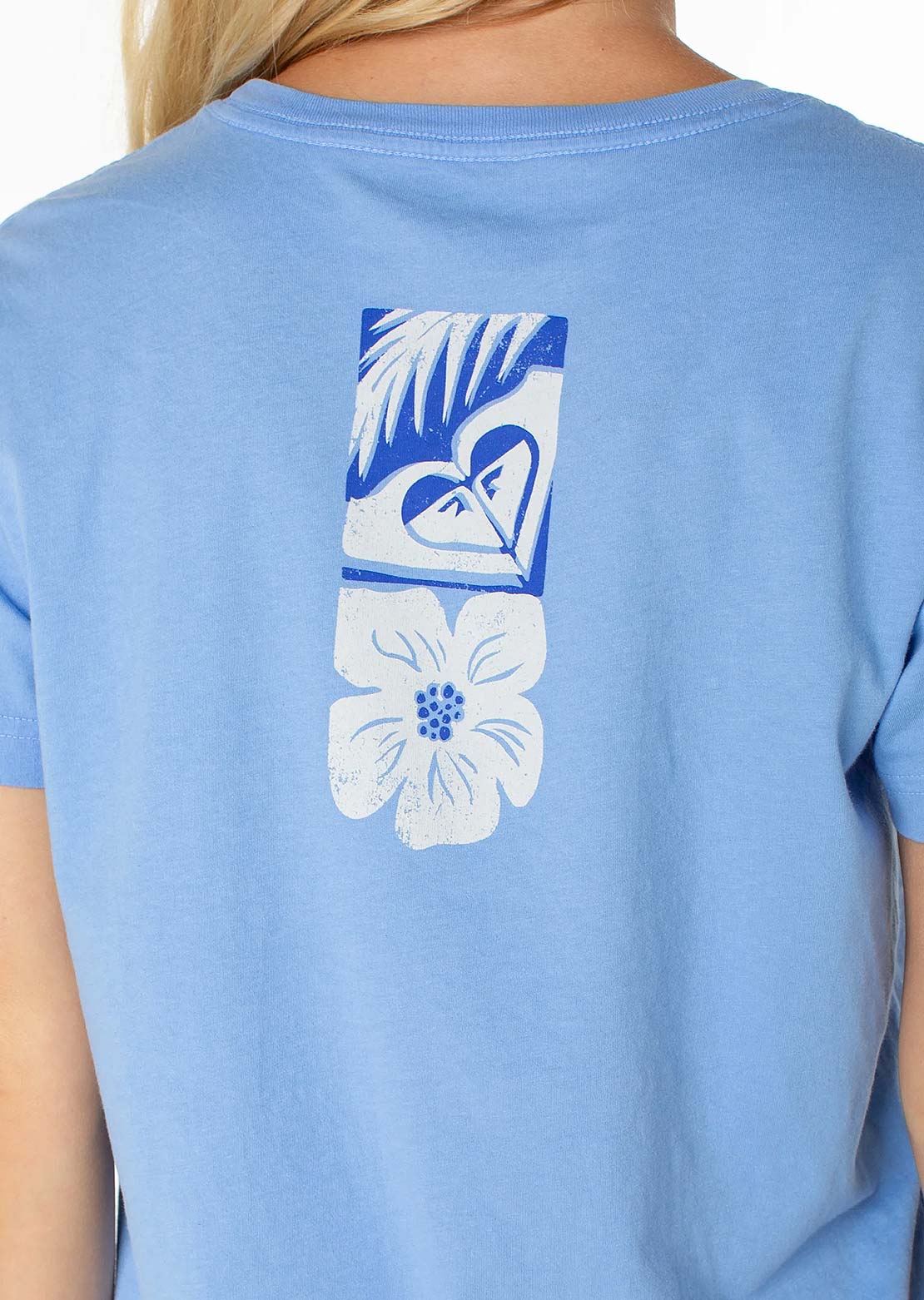 Roxy Women's Beach Things BFC T-Shirt Cornflower Blue Beach Things