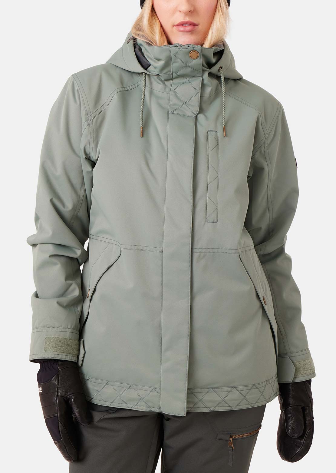 Roxy Women's Billie Jacket Black Sea Spray