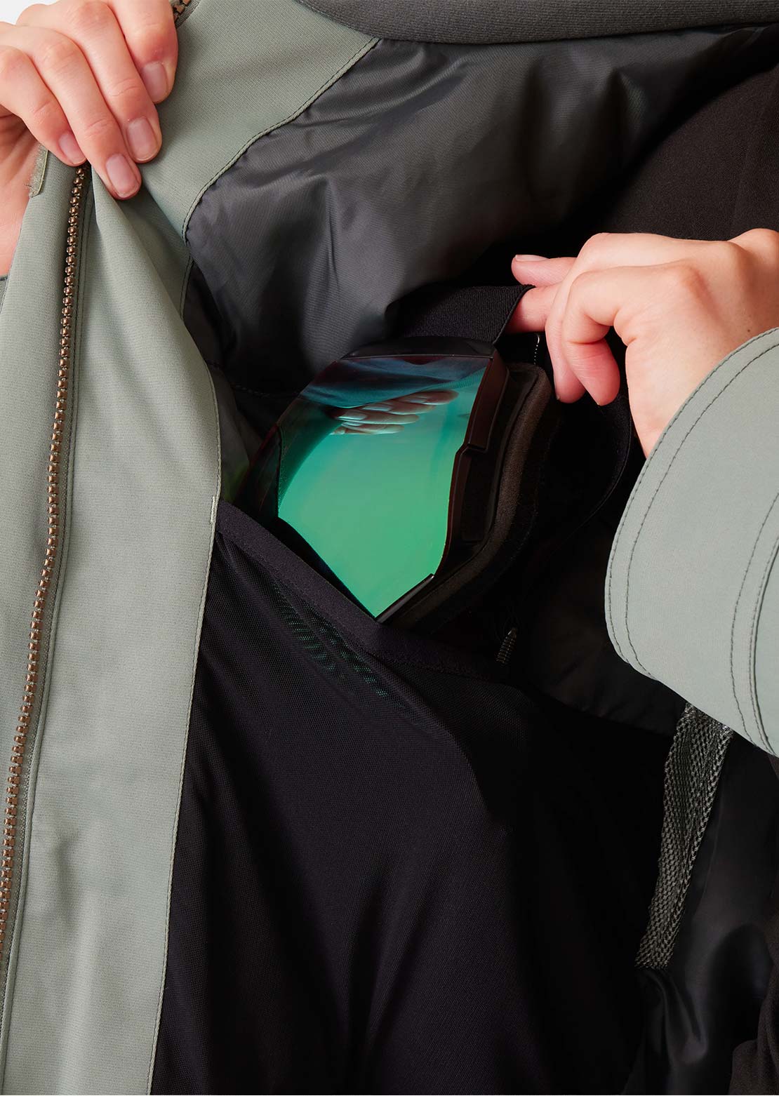 Roxy Women's Billie Jacket Black Sea Spray