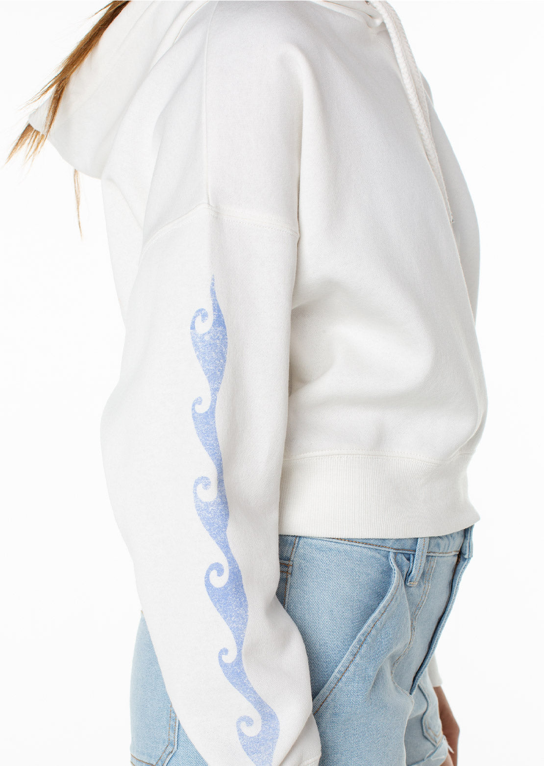 Roxy Women's Breakwater Hood Cloud Dancer Surrounded By Sunshine