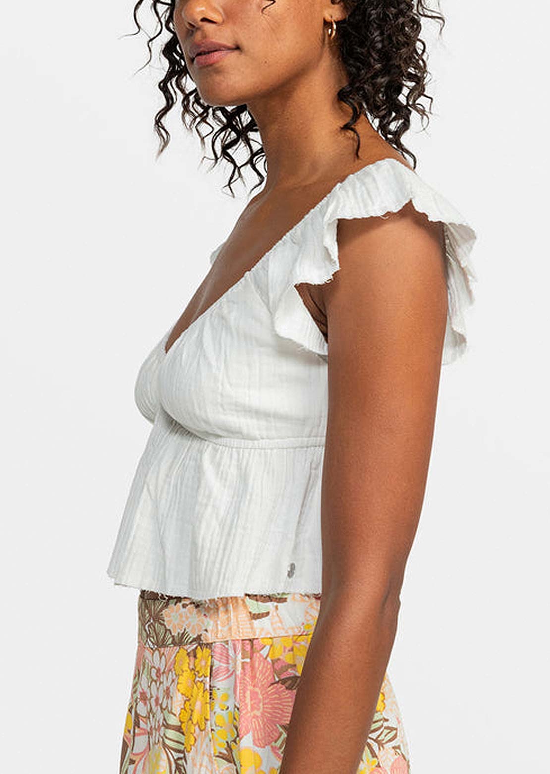 Roxy Women's Brisa Woven Top Egret