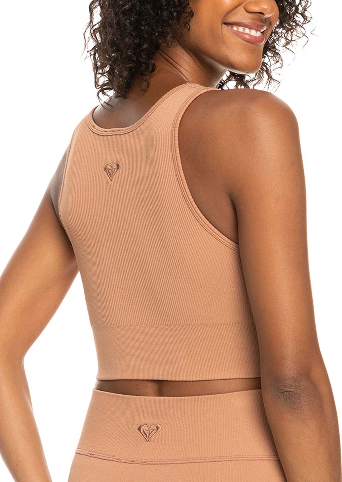Roxy Women&#39;s Chill Out Seamless V Top Mocha Mousse