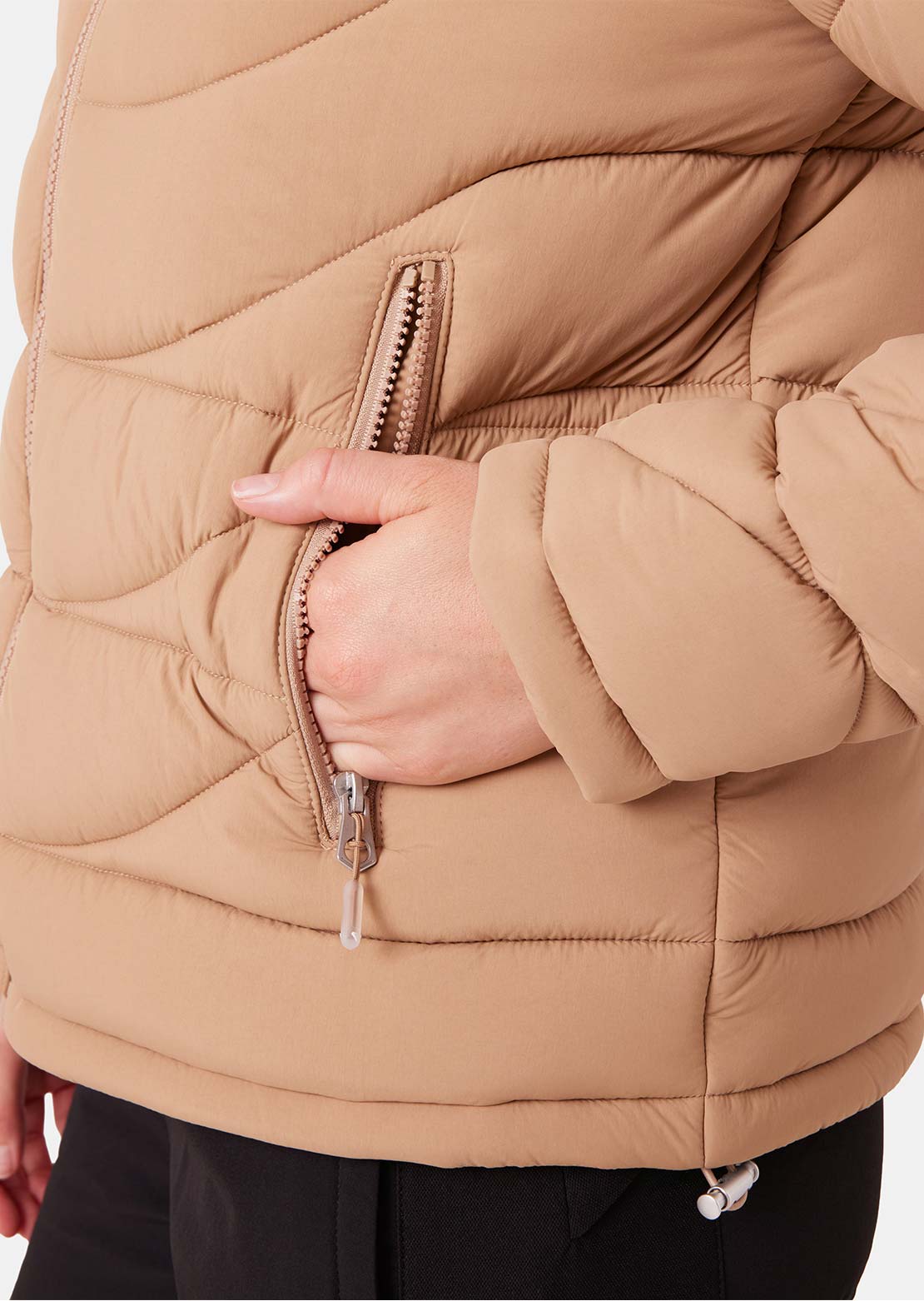 Roxy Women's Christal Packable Liner Jacket Taupe