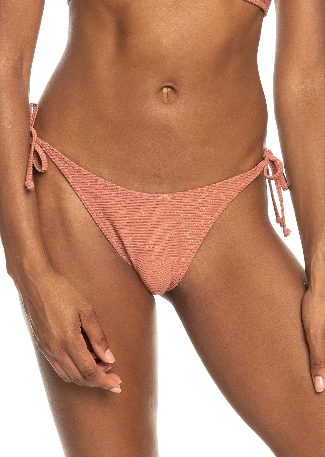 Roxy Women&#39;s Coconut Crew TS HL Cheeky Bikini Bottom Cedar Wood