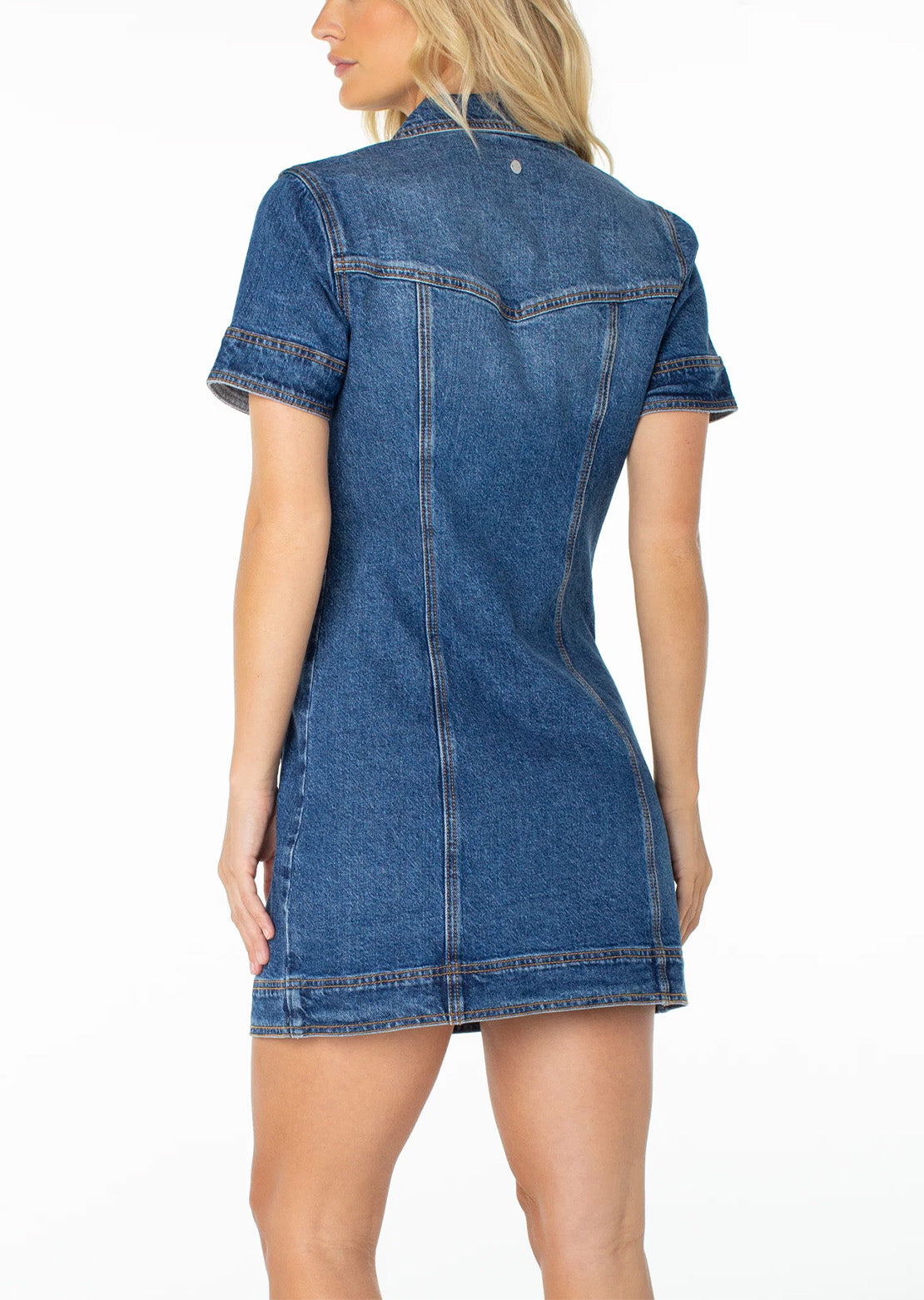Roxy Women's Dusk After Dark Dress Mirage Blue Denim Wash