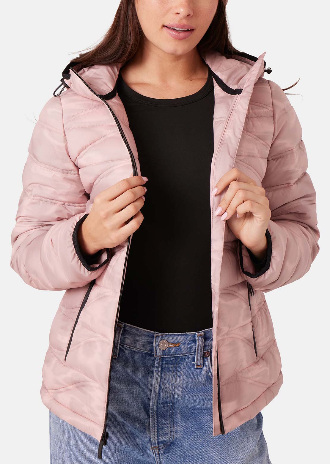 Roxy Women's Estelle Stretch Liner Jacket Pink Combo