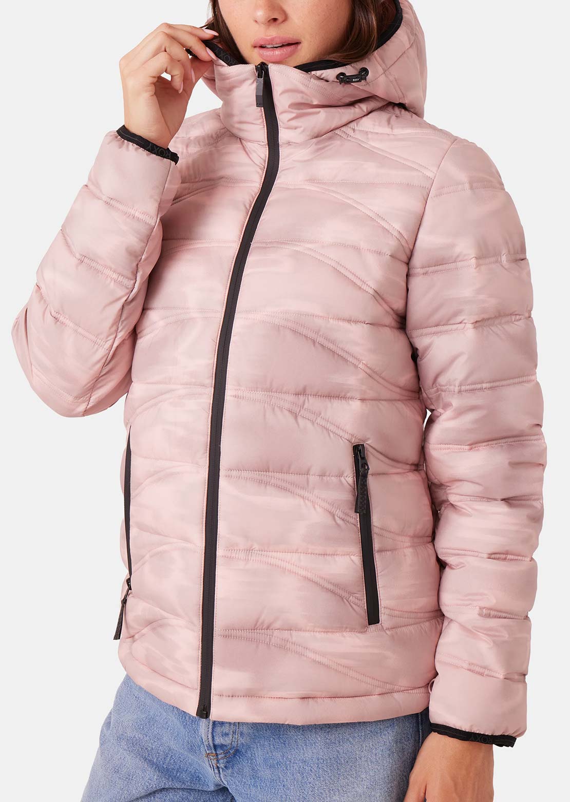Roxy Women's Estelle Stretch Liner Jacket Pink Combo