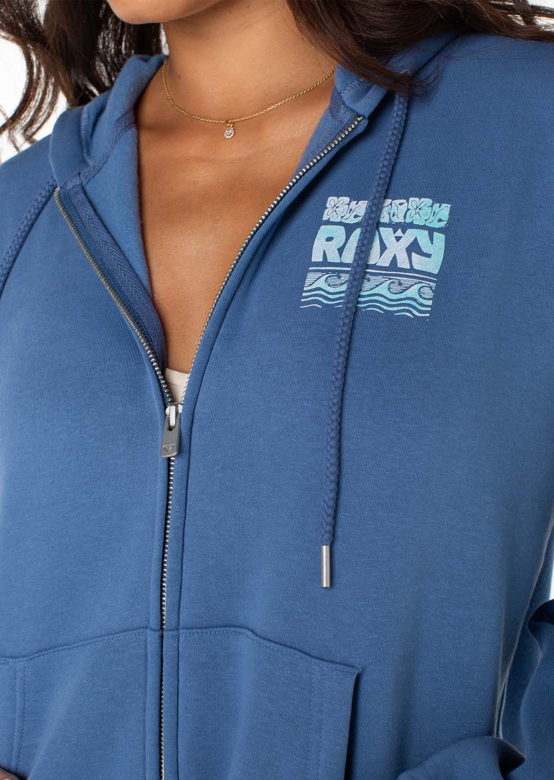 Roxy Women's Evening Lineup Fleece Blue Horizon Okinawa
