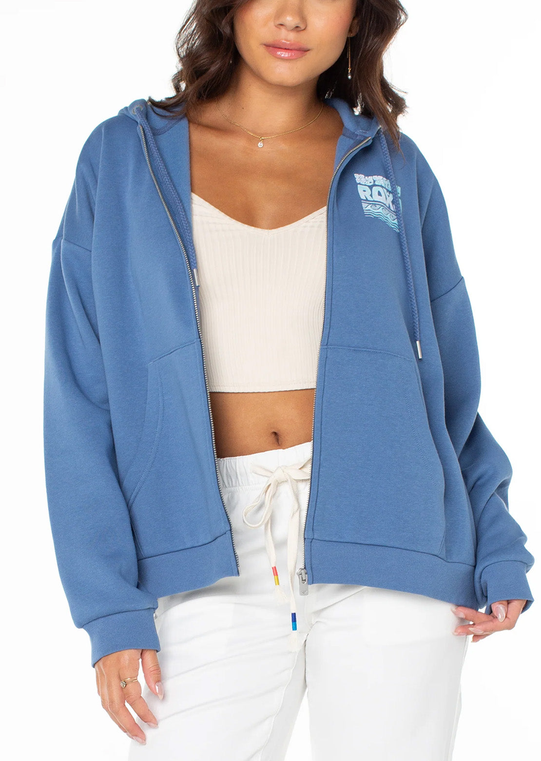 Roxy Women's Evening Lineup Fleece Blue Horizon Okinawa