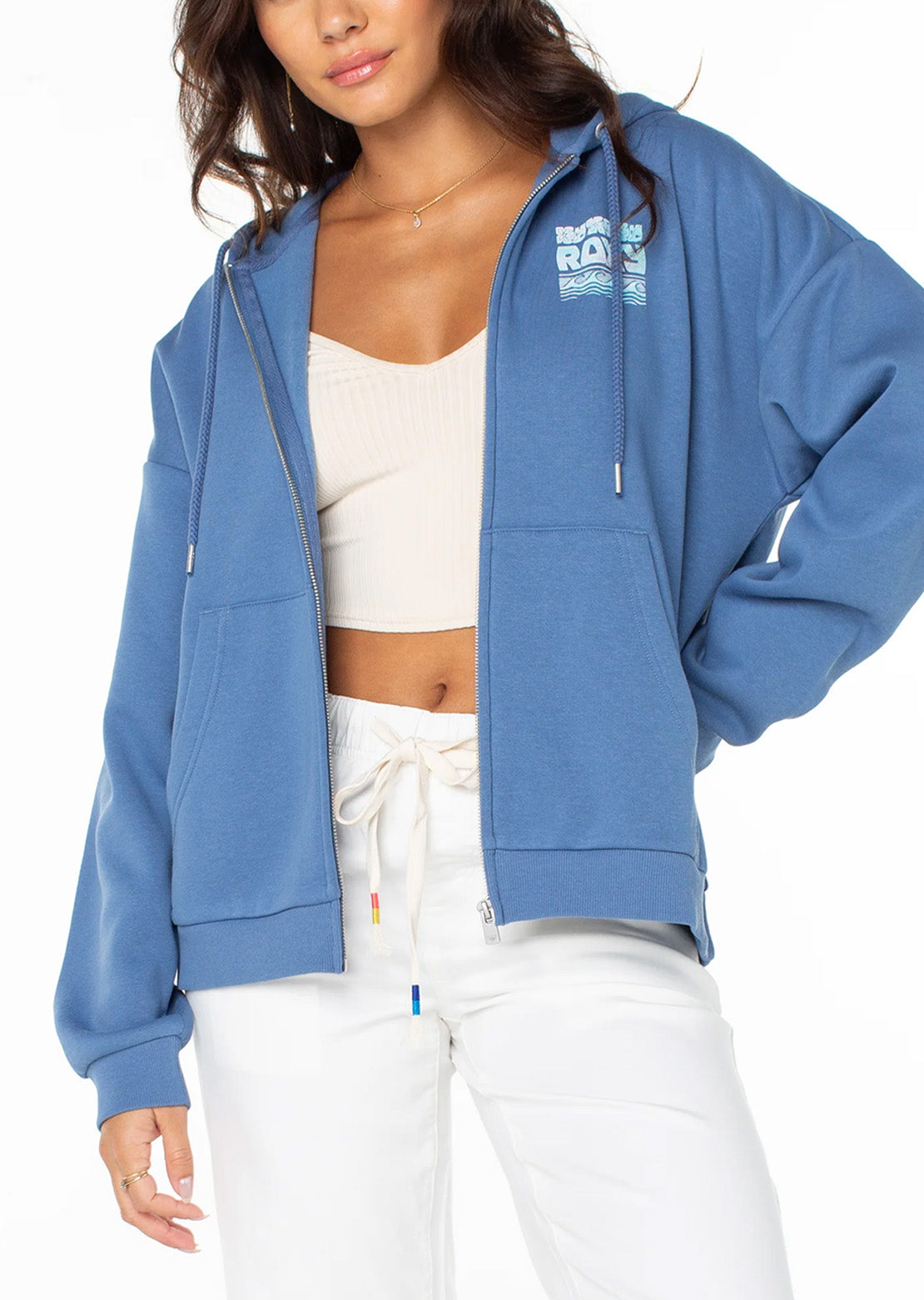 Roxy Women's Evening Lineup Fleece Blue Horizon Okinawa