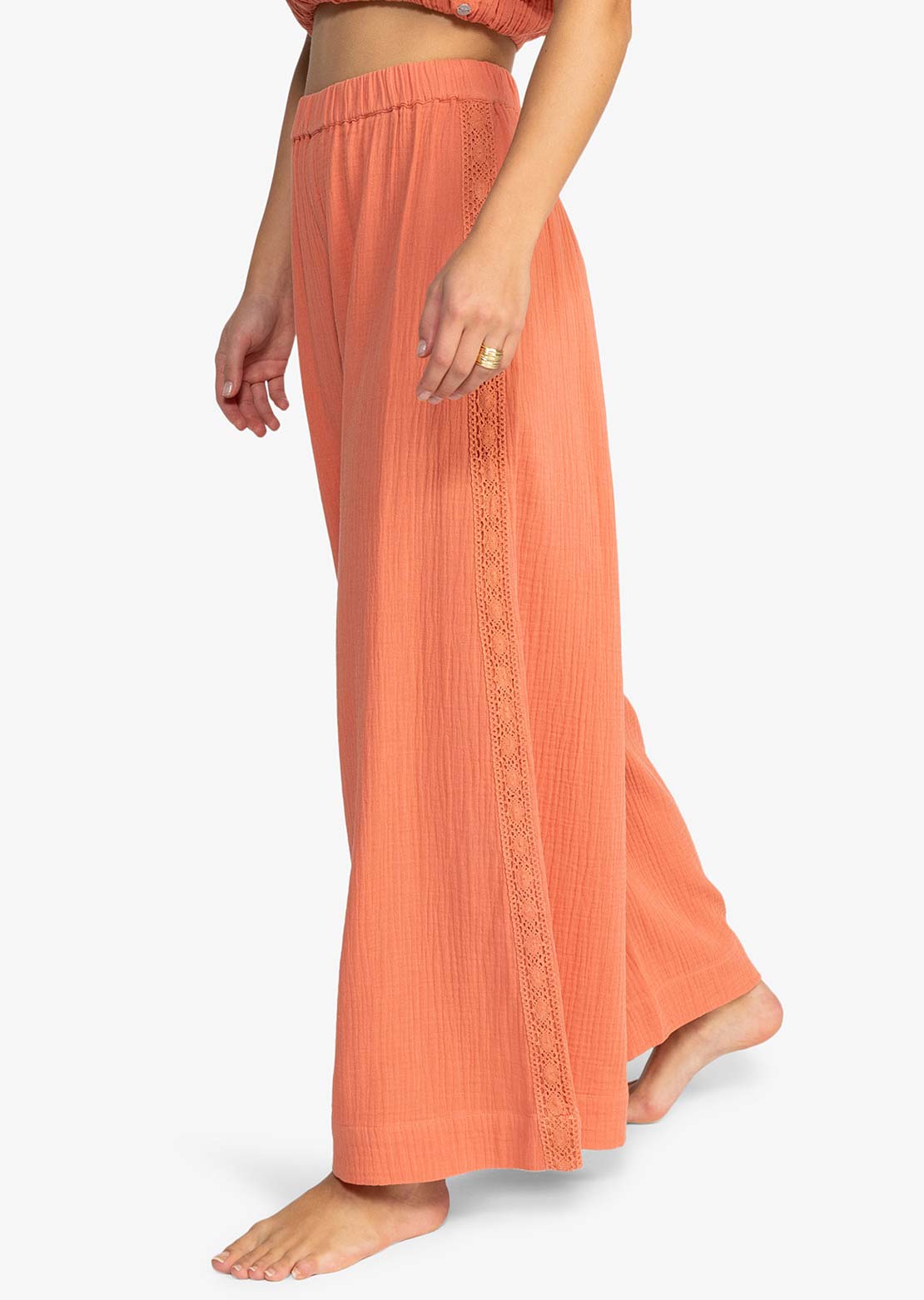 Roxy Women&#39;s Golden Tropic Pant Apricot Brandy