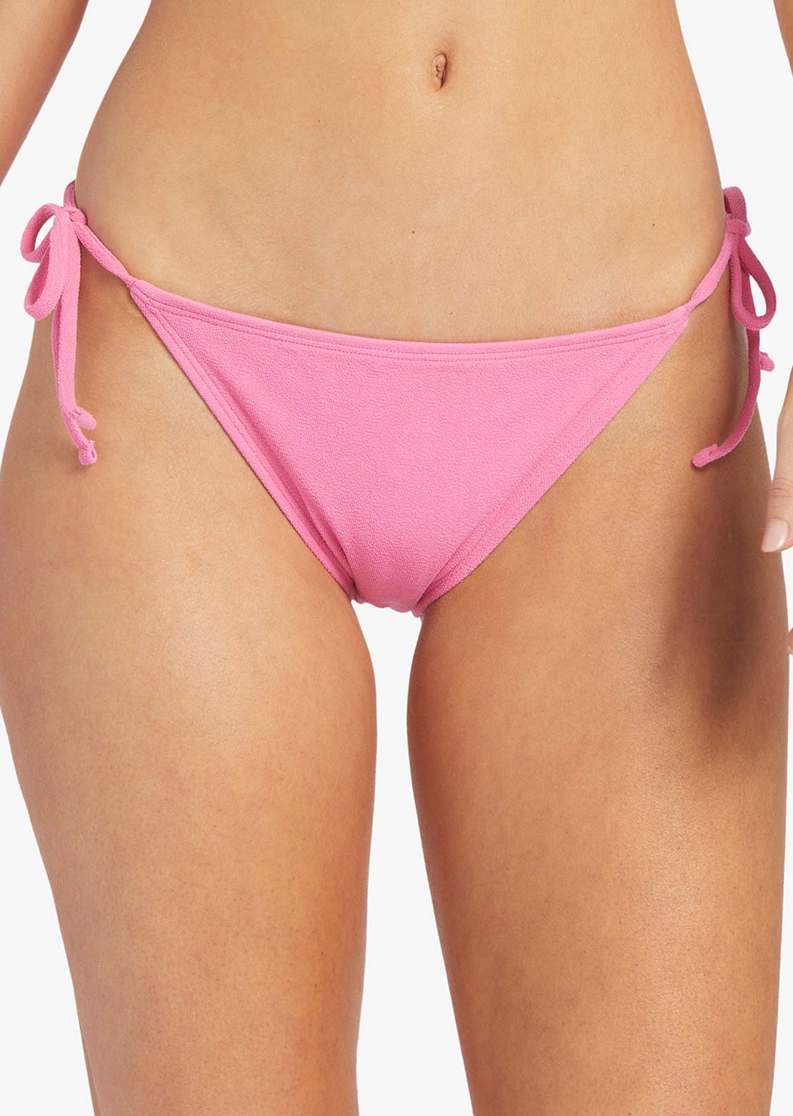 Roxy Women&#39;s Hawaiian Heat Cheeky Tie Side Bikini Bottom Shocking Pink