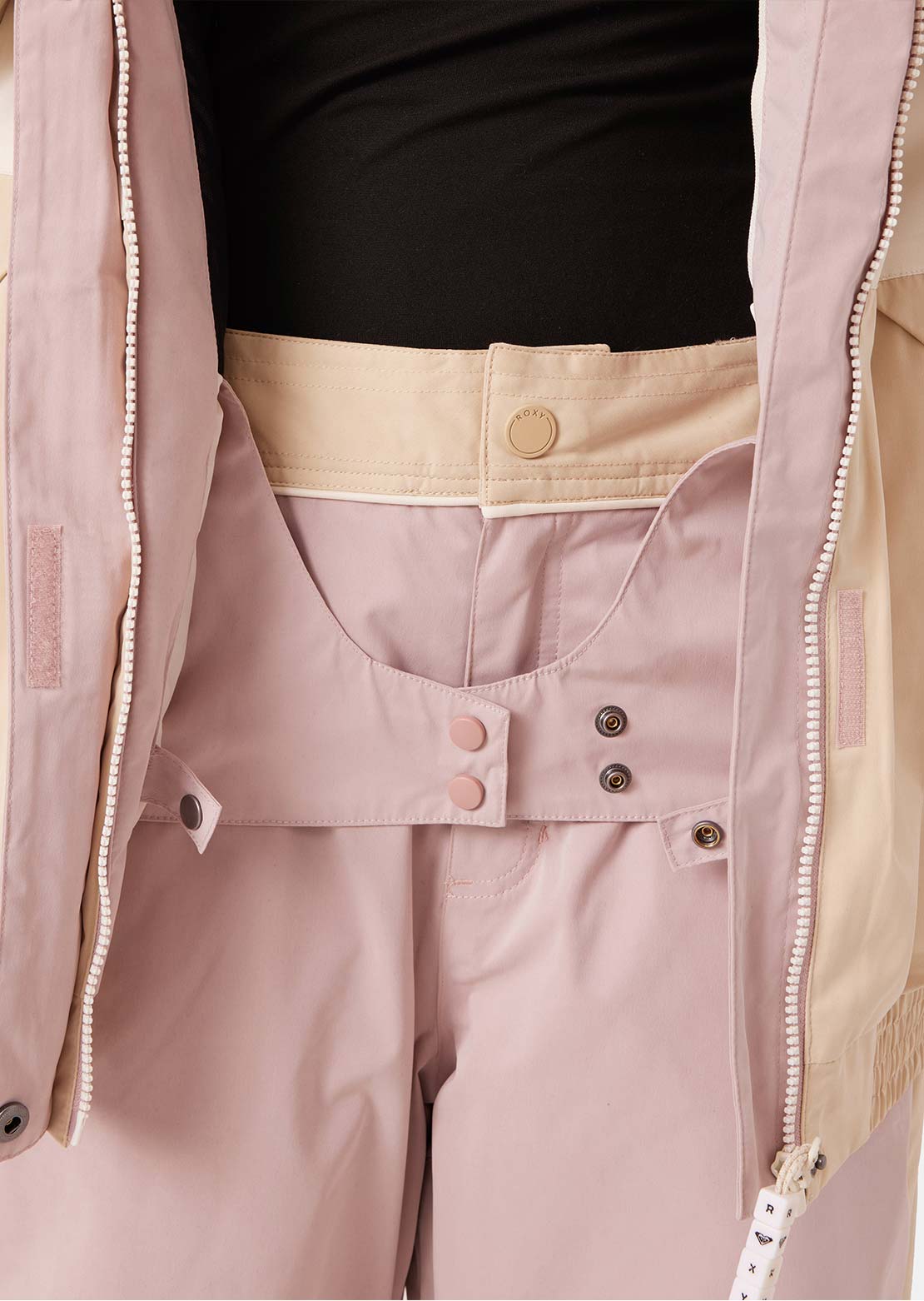 Roxy Women's Highridge Hoody Jacket Rose Combo