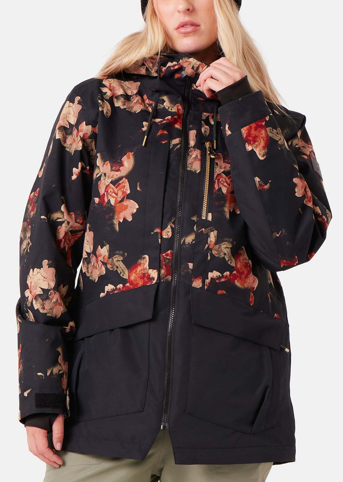 Roxy Women's Incline Parka Jacket Rose Garden