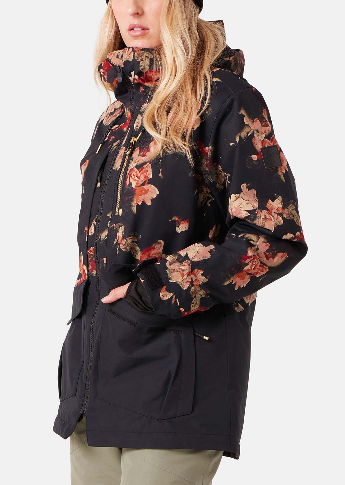 Roxy Women's Incline Parka Jacket Rose Garden