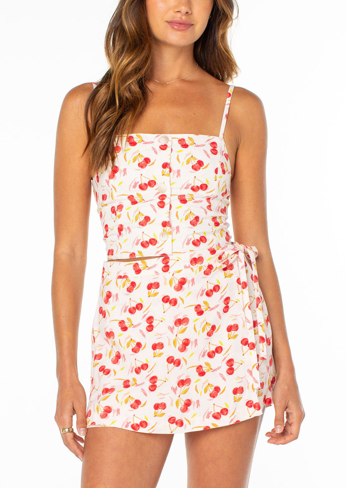 Roxy Women's Island Sun Top Hibiscus Cherry On Top