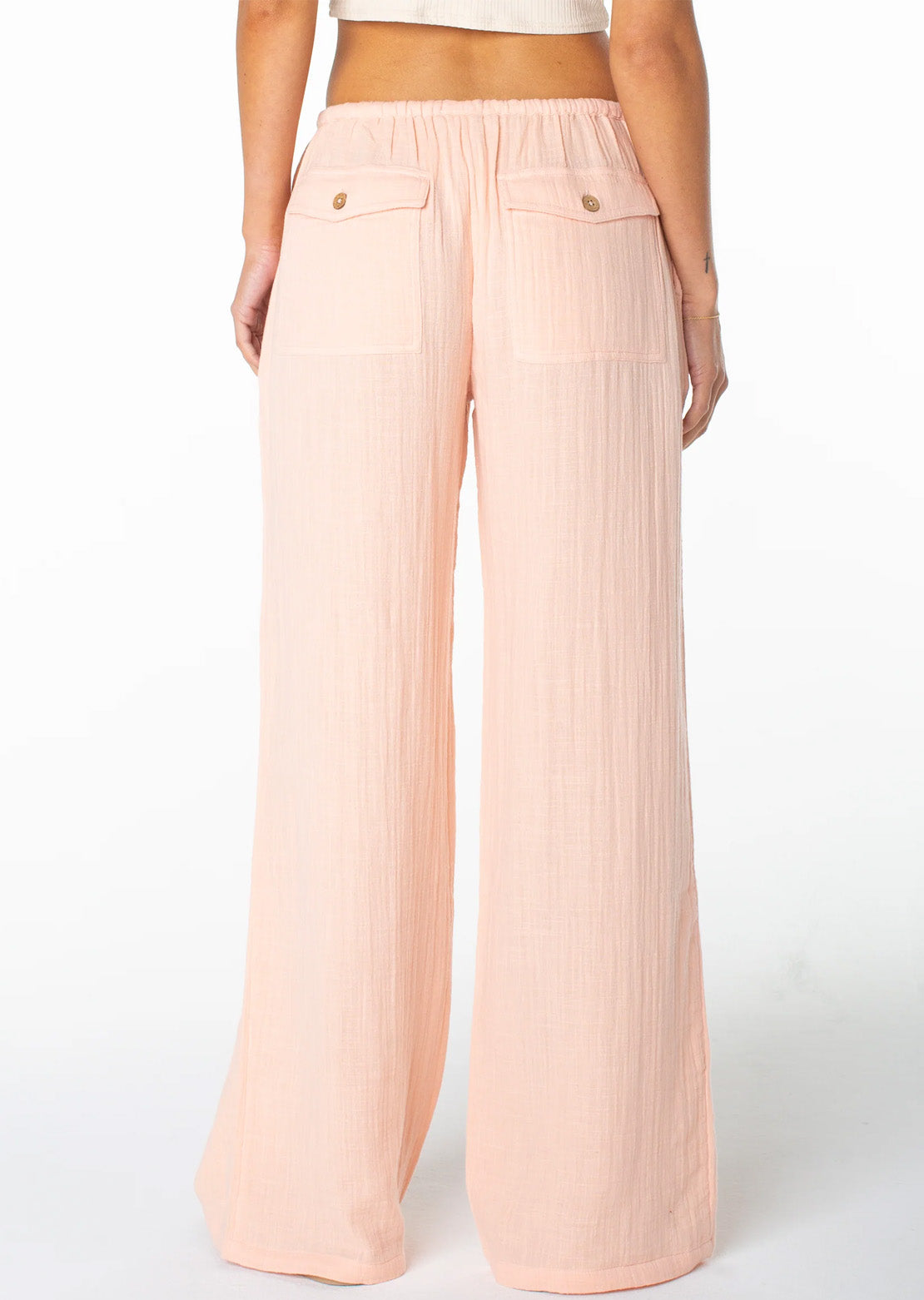 Roxy Women's Iyla Pants Tropical Peach Solid