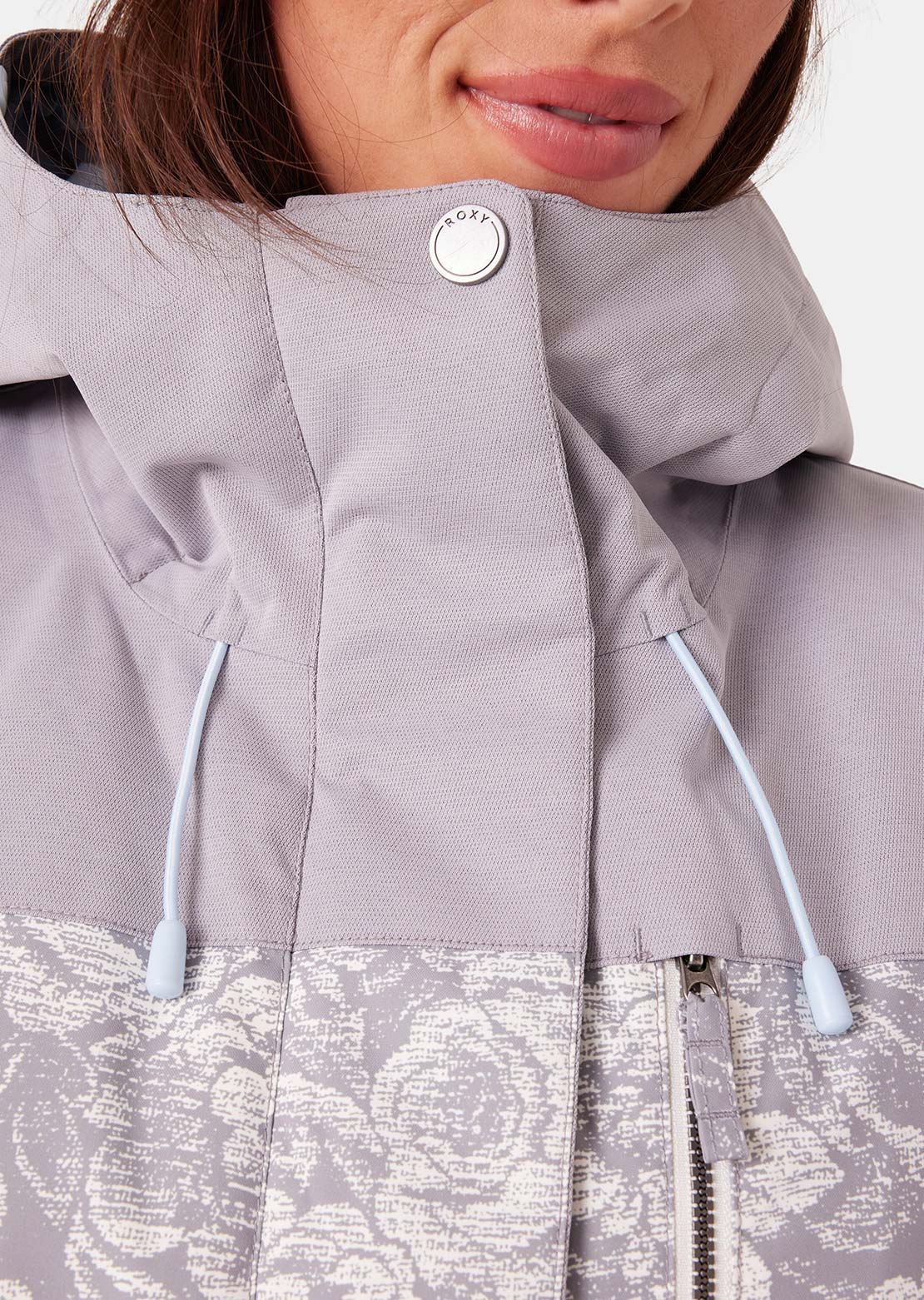 Roxy Women's Jetty Block Jacket Heather Grey Combo