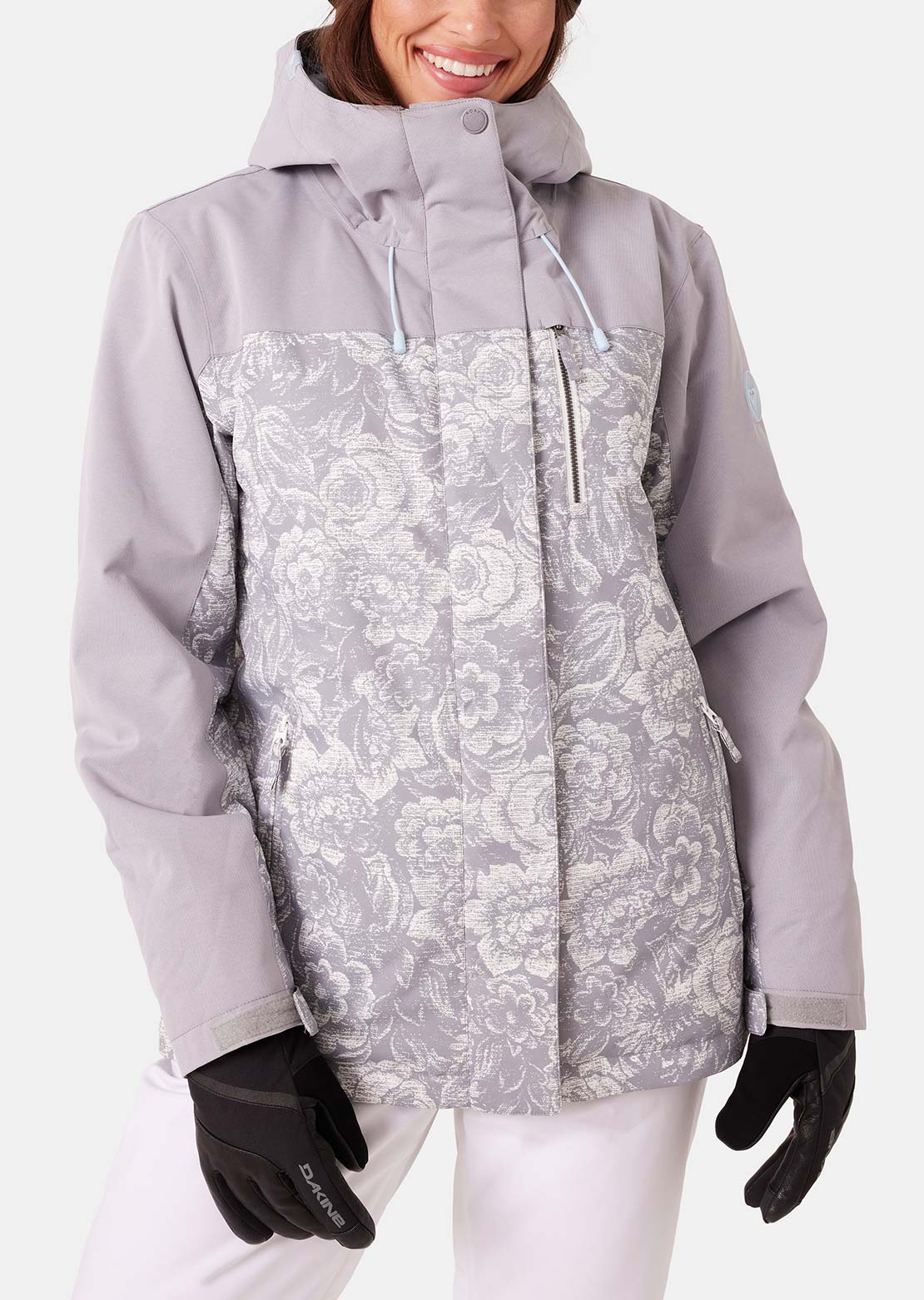 Roxy Women's Jetty Block Jacket Heather Grey Combo