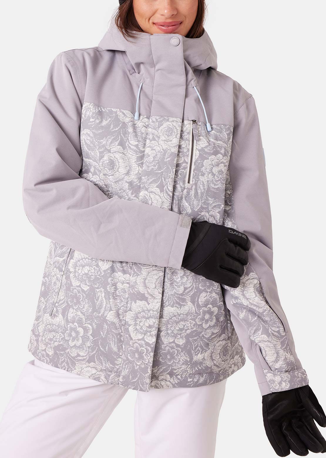 Roxy Women's Jetty Block Jacket Heather Grey Combo