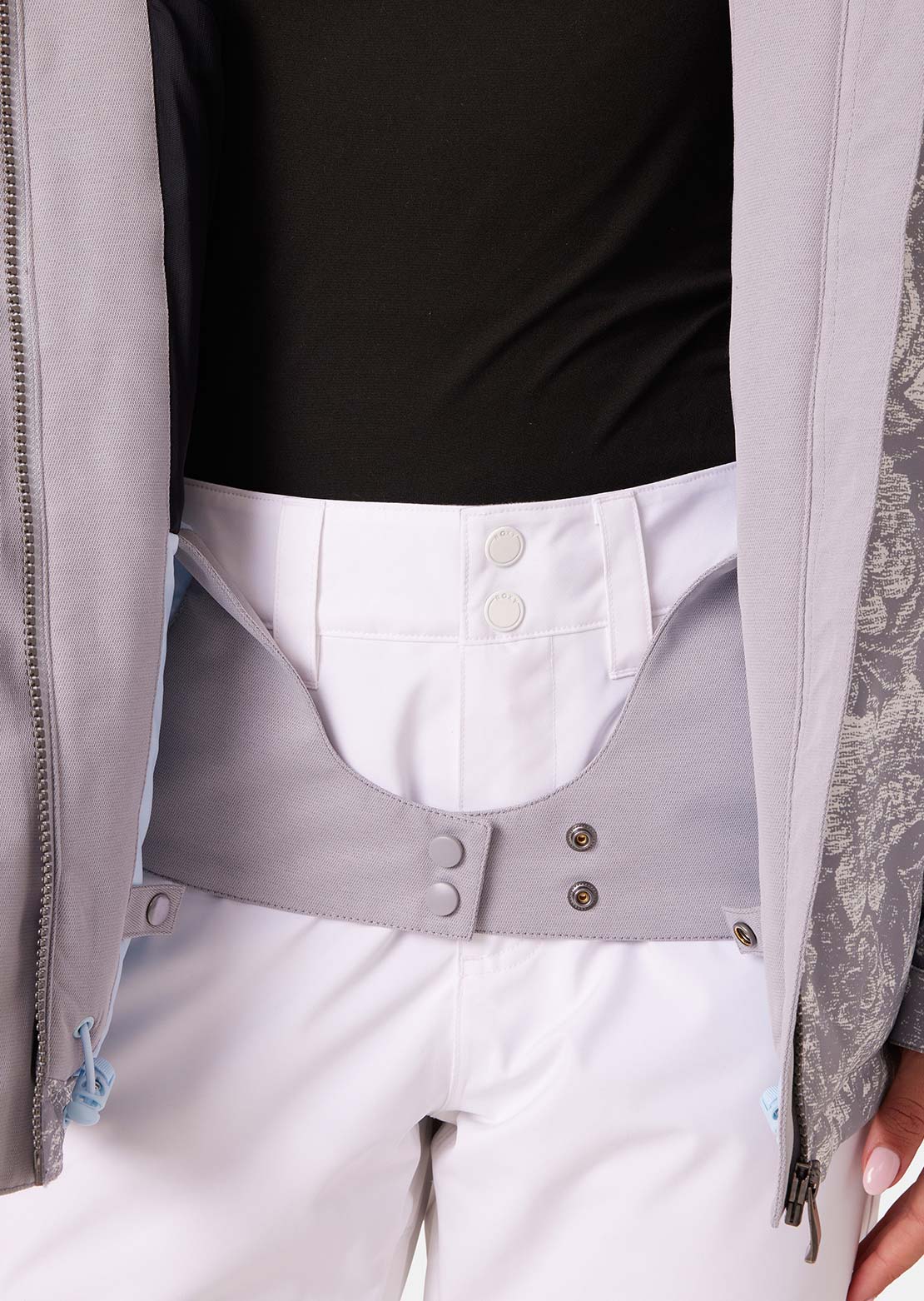 Roxy Women's Jetty Block Jacket Heather Grey Combo