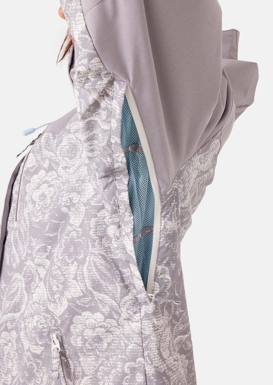 Roxy Women's Jetty Block Jacket Heather Grey Combo