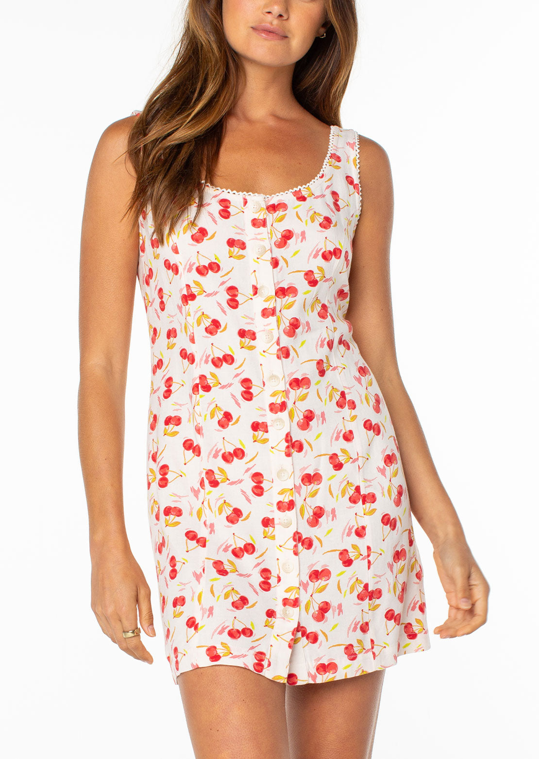 Roxy Women's Kayla Mini Dress Hibiscus Cherry On Top