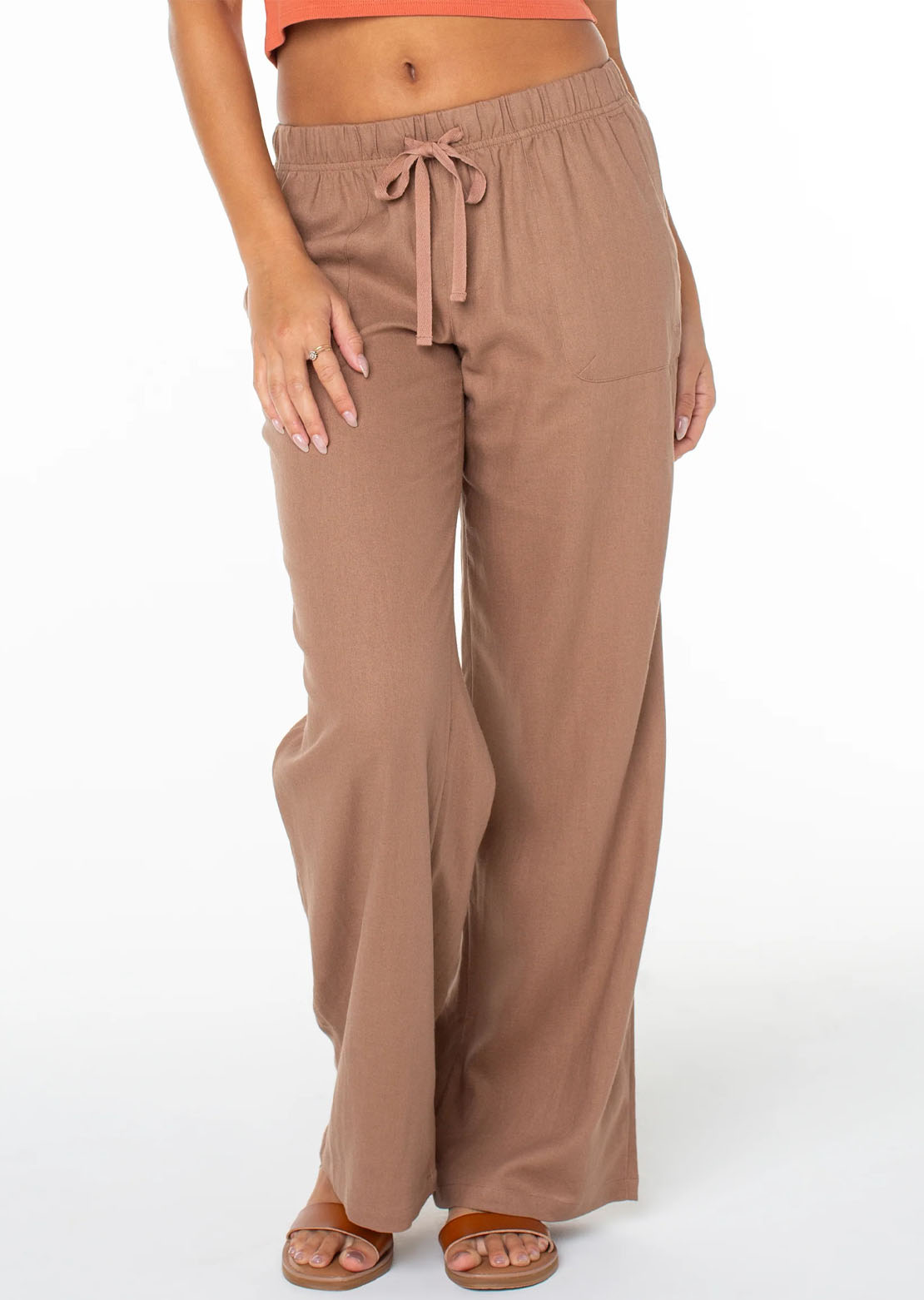 Roxy Women's Lagoon Pants Brownie Solid