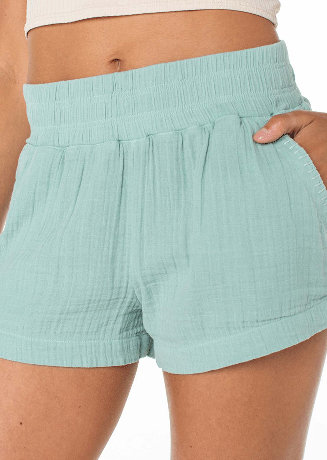 Roxy Women's Laidback Shorts Aquifer Solid