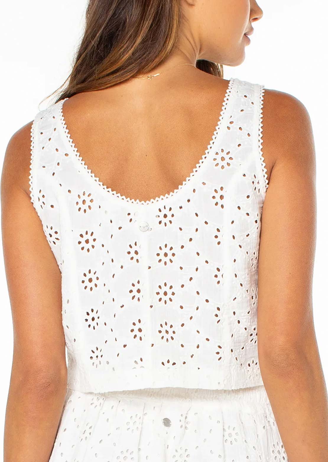 Roxy Women's Kayla Tank Top Cloud Dancer Solid