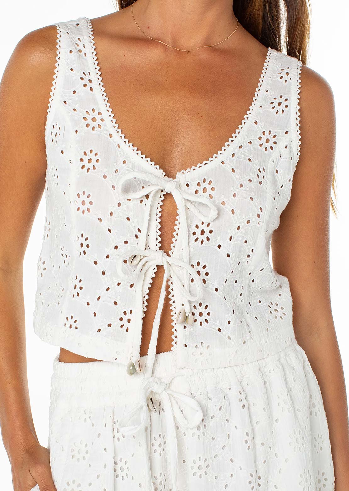 Roxy Women's Kayla Tank Top Cloud Dancer Solid