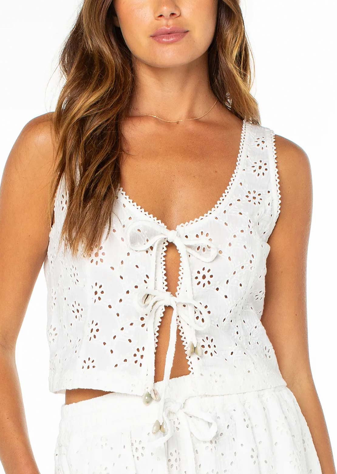 Roxy Women's Kayla Tank Top Cloud Dancer Solid