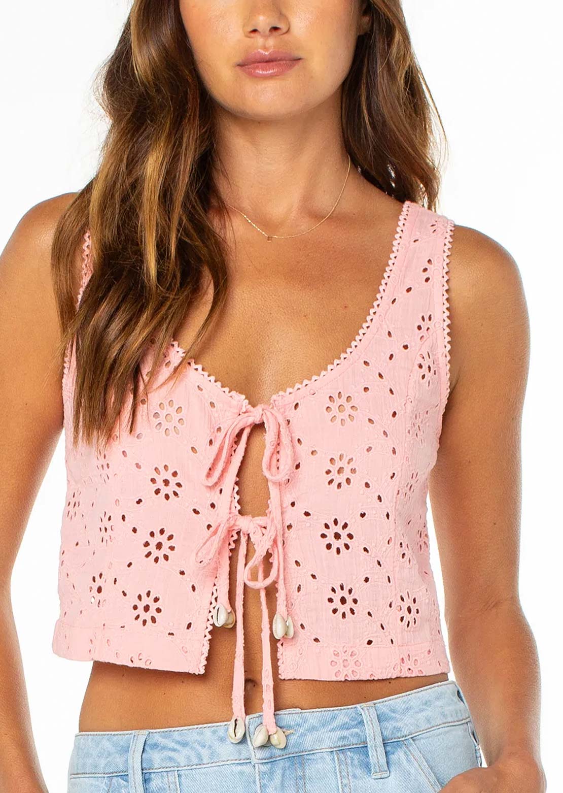 Roxy Women's Kayla Tank Top Murex Shell Solid