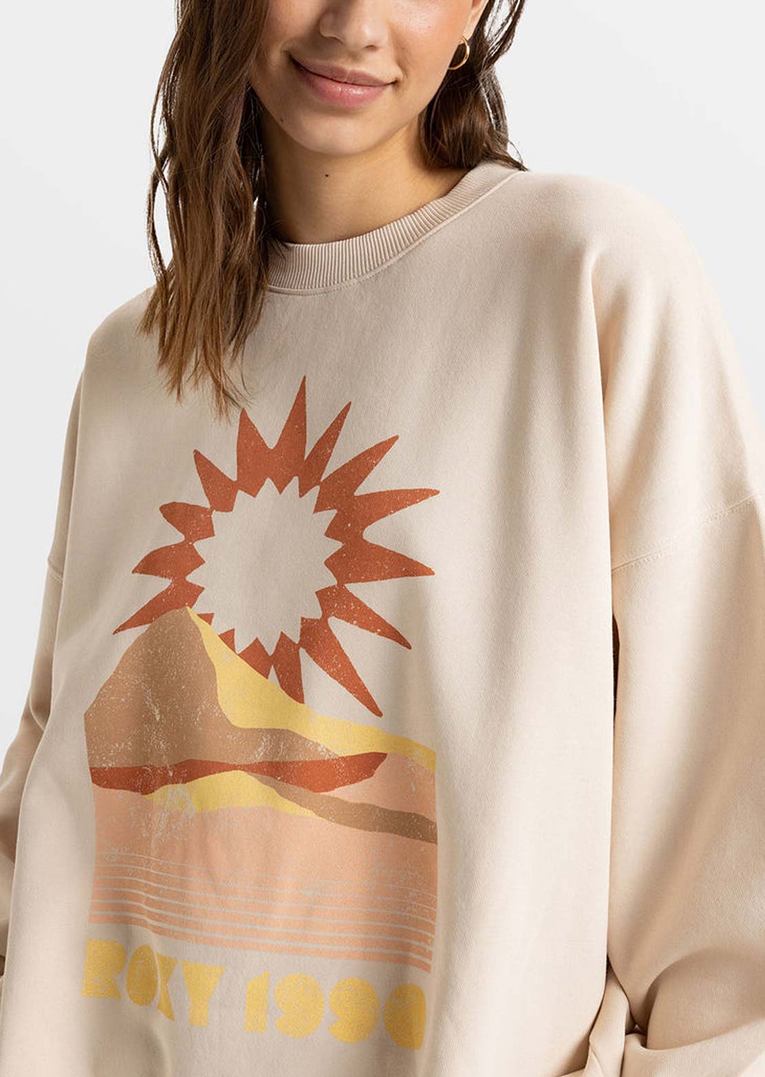 Roxy Women's Lineup Oversized Pullover Crewneck