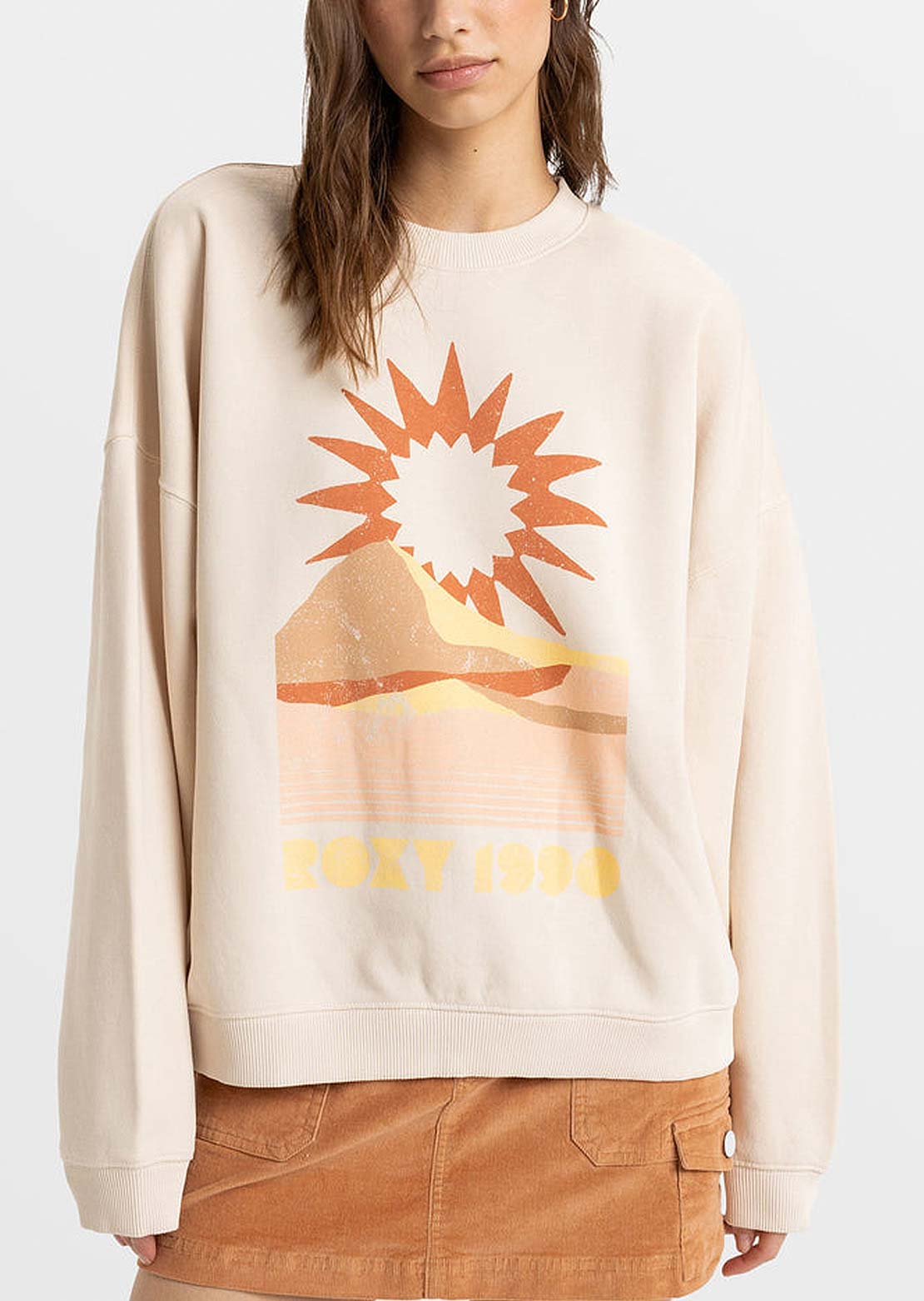 Roxy Women's Lineup Oversized Pullover Crewneck