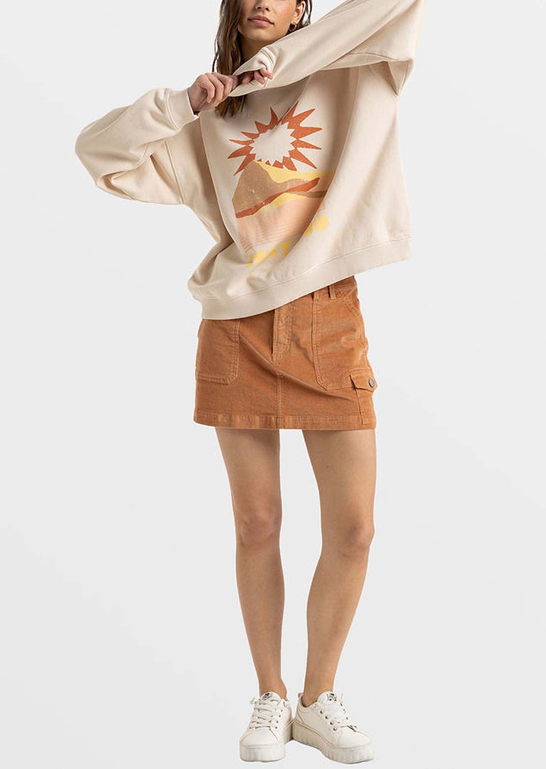 Roxy Women's Lineup Oversized Pullover Crewneck