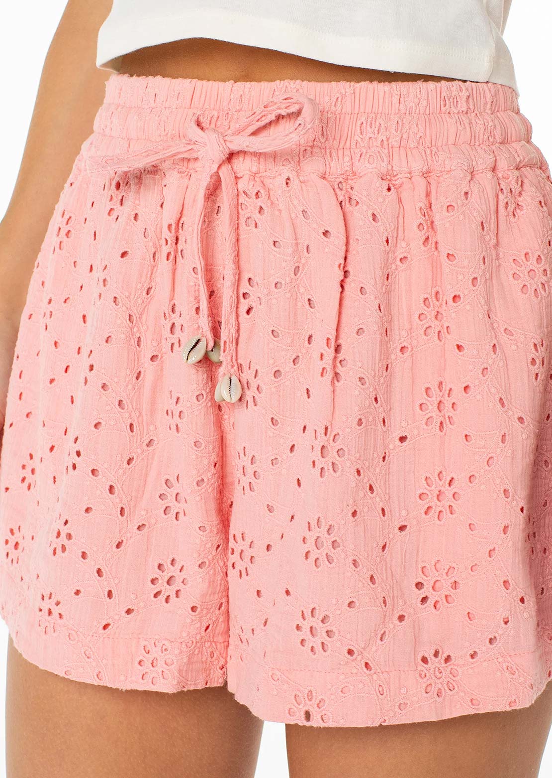 Roxy Women's Mesa Breeze Shorts Murex Shell Solid