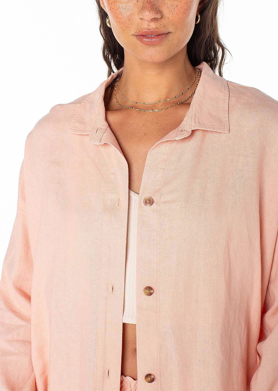 Roxy Women's Morning Time Top Rose Cloud Solid