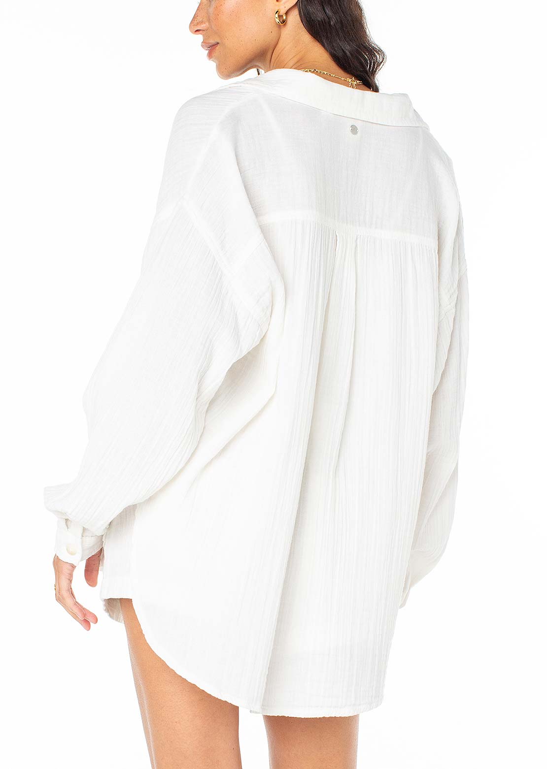 Roxy Women's Morning Time Top Egret Solid