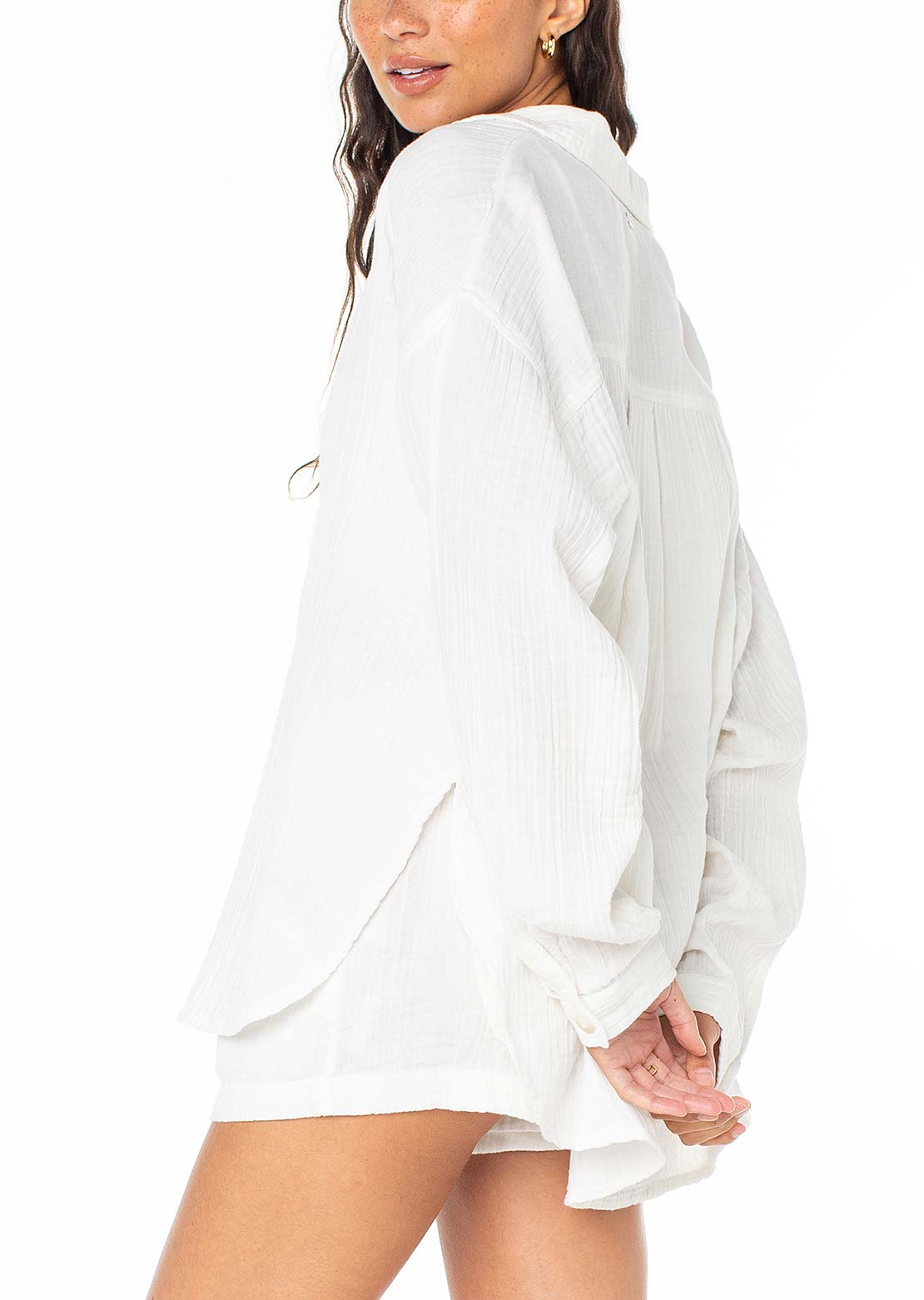 Roxy Women's Morning Time Top Egret Solid