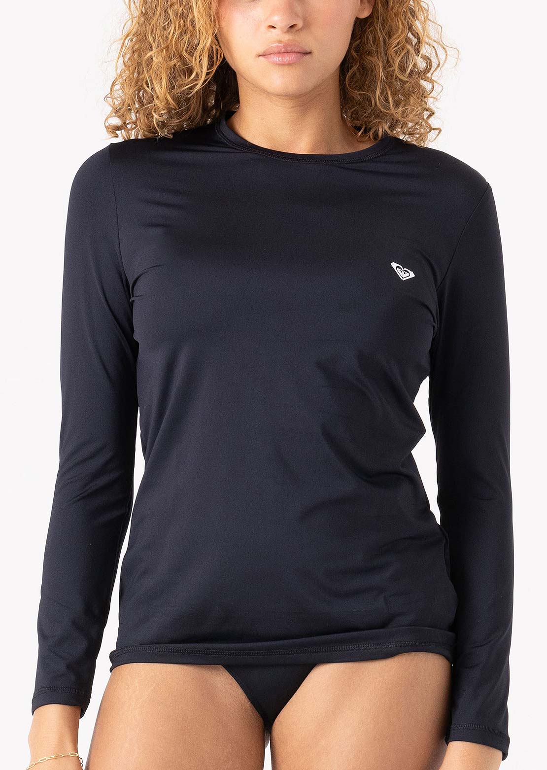 Roxy Women's New Enjoy Waves Lycra Longsleeve Anthracite