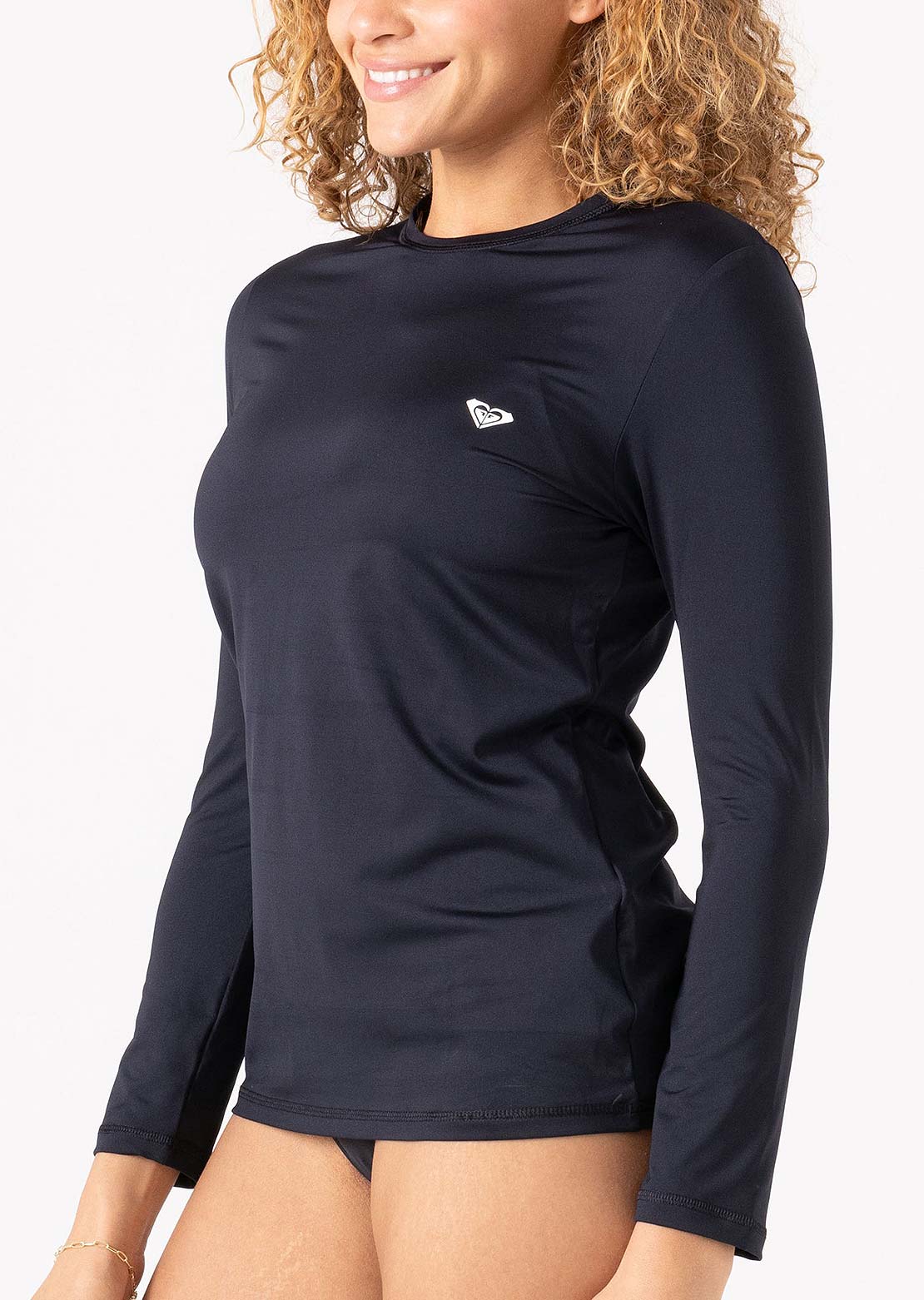 Roxy Women's New Enjoy Waves Lycra Longsleeve Anthracite