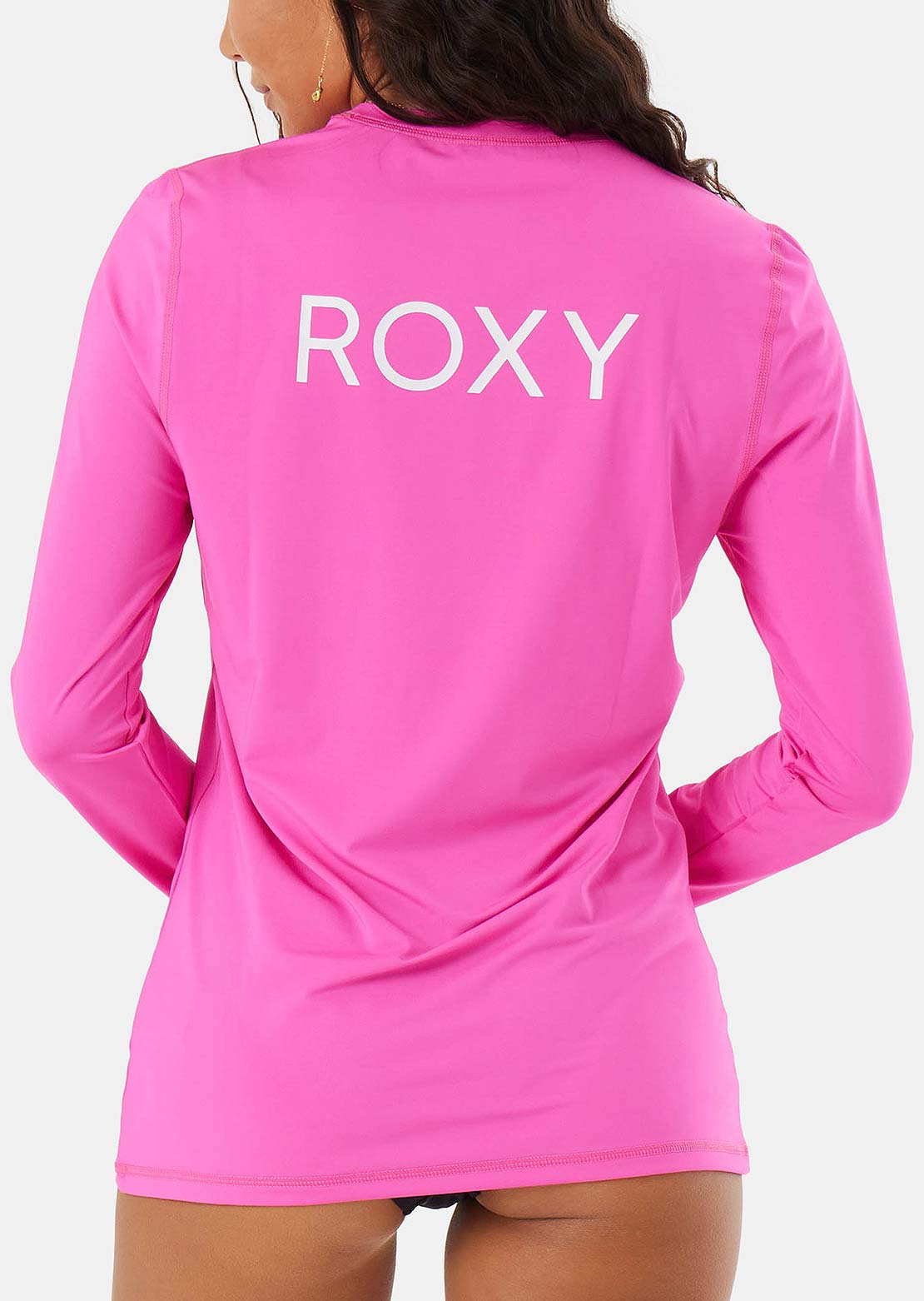 Roxy Women's New Enjoy Waves Lycra Longsleeve Maui Pink